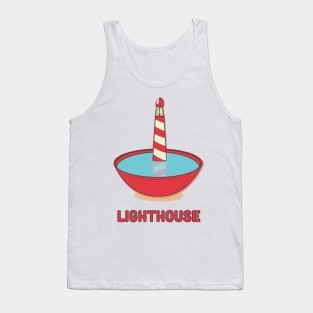 Lighthouse in a bowl Tank Top